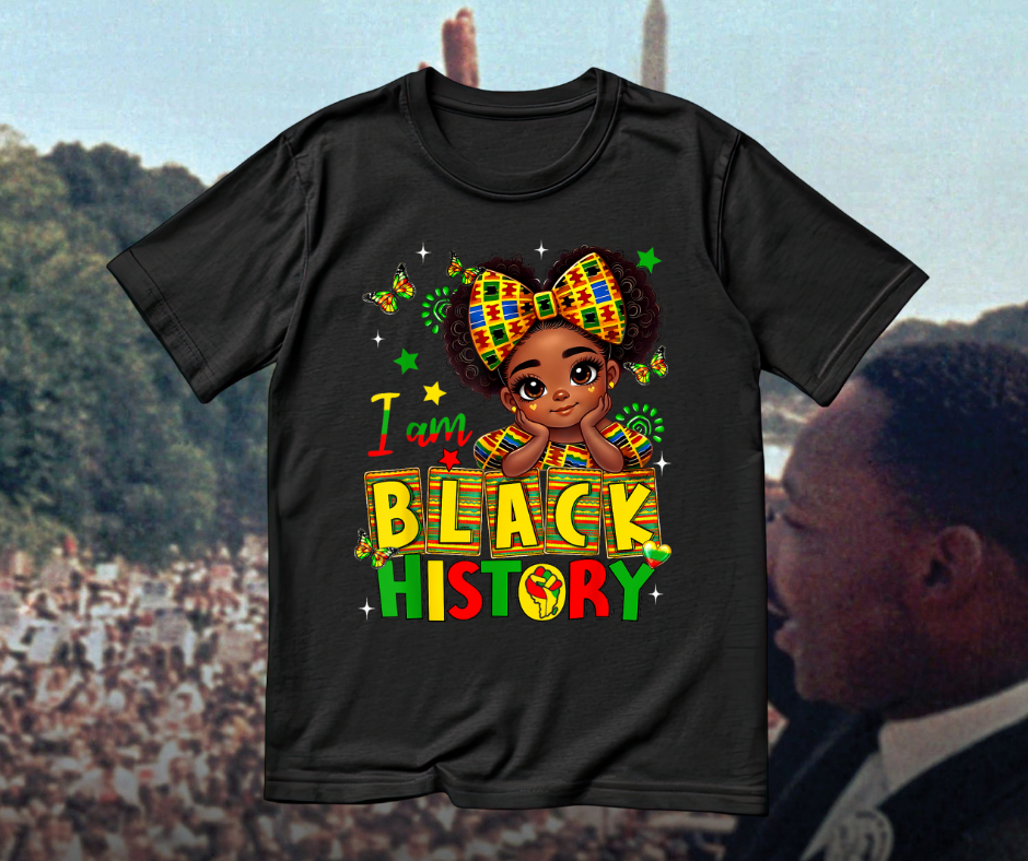 I Am Black History Kids Tee – Empowerment & Pride Edition