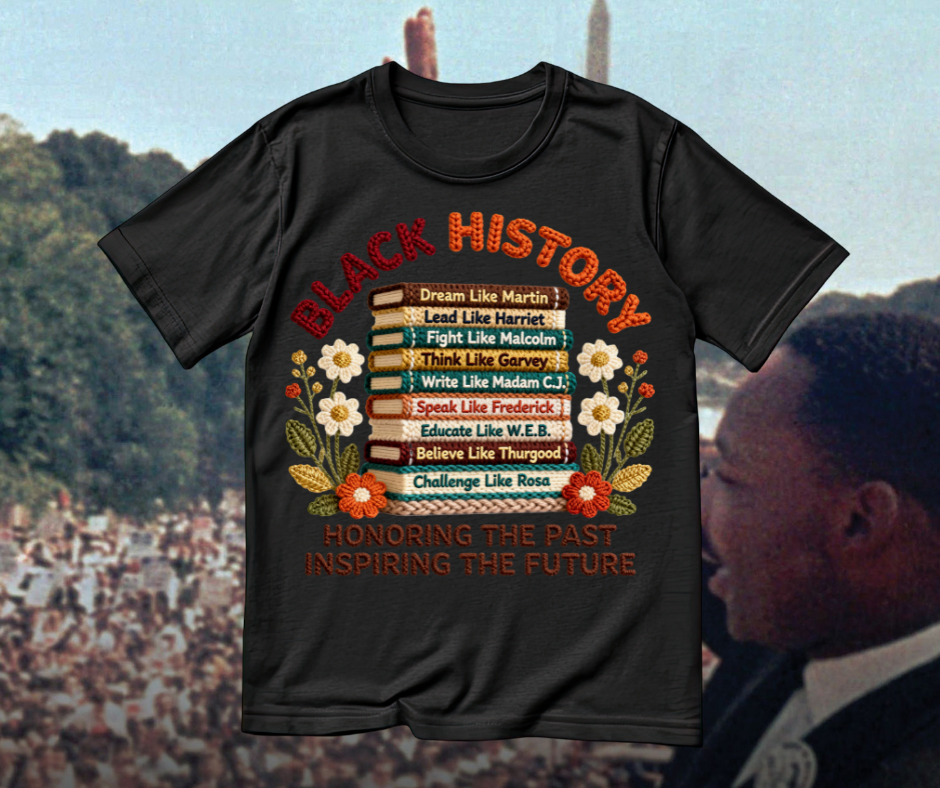 Black History Tee – Dream, Lead, Fight, Inspire Legacy Shirt