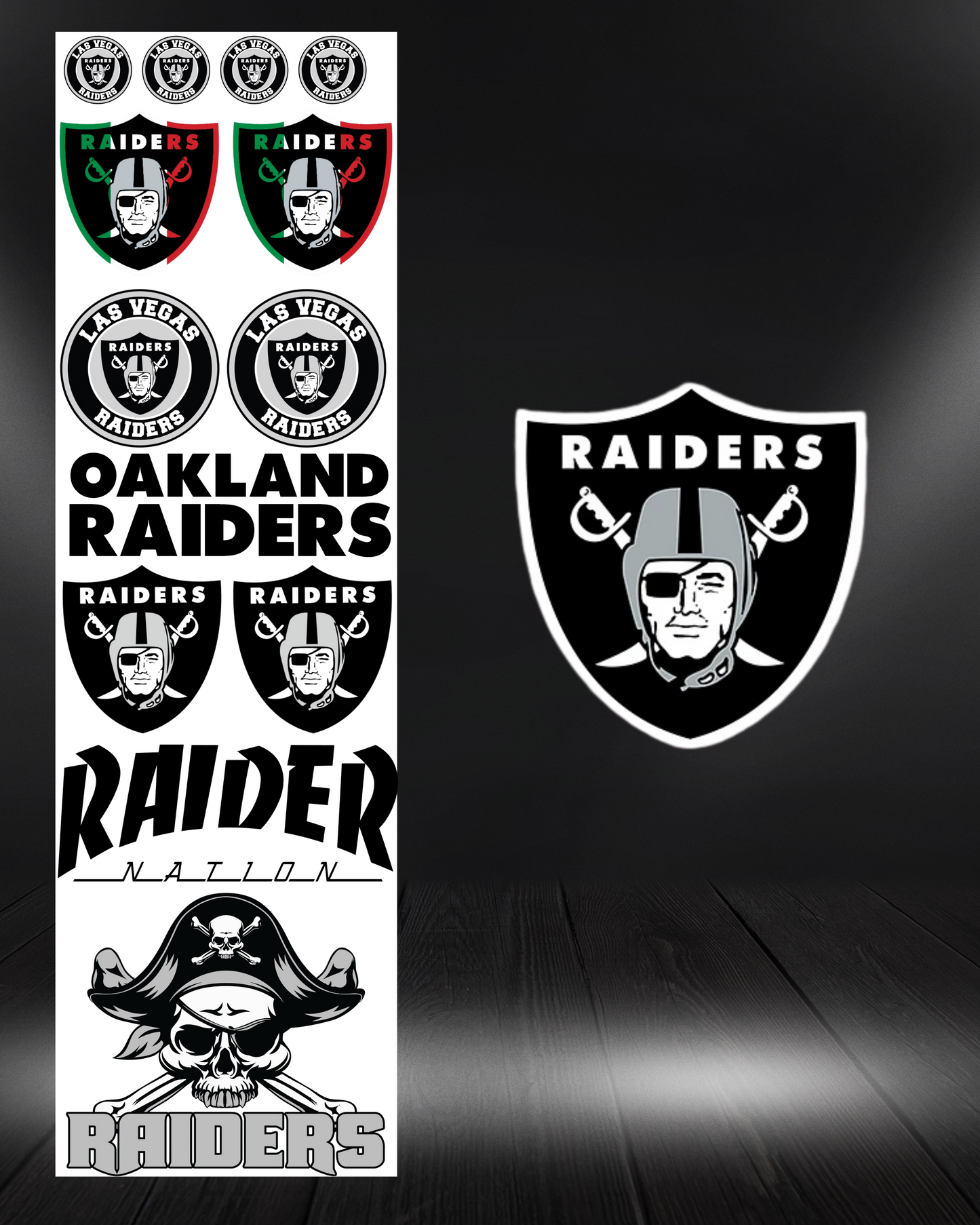 Raiders Pre Made Gang Sheet