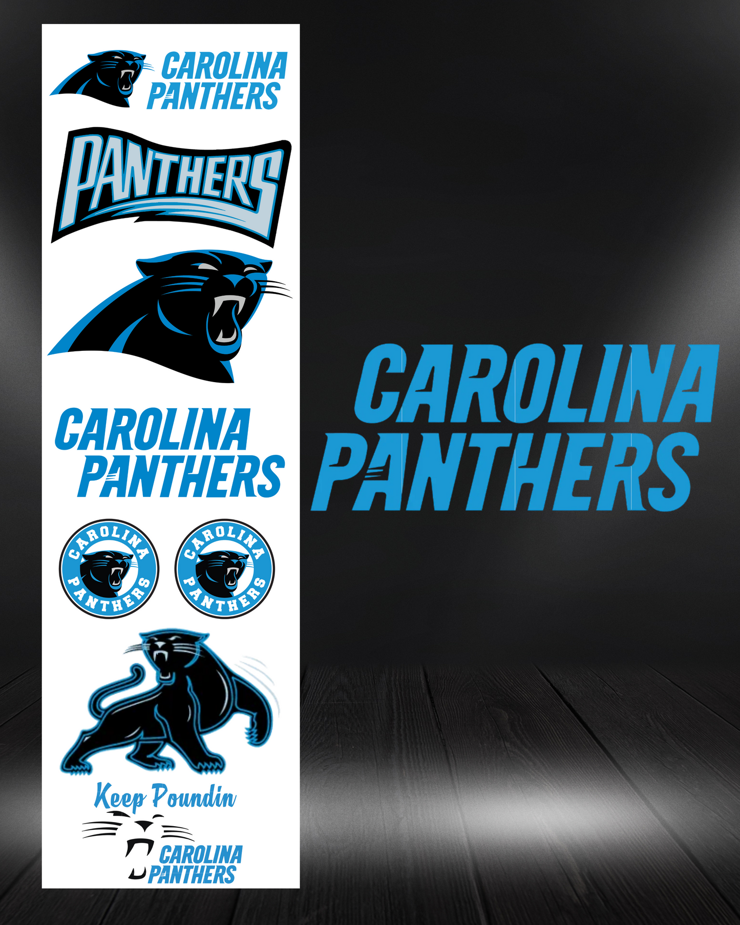 Panthers Pre Made Gang Sheet