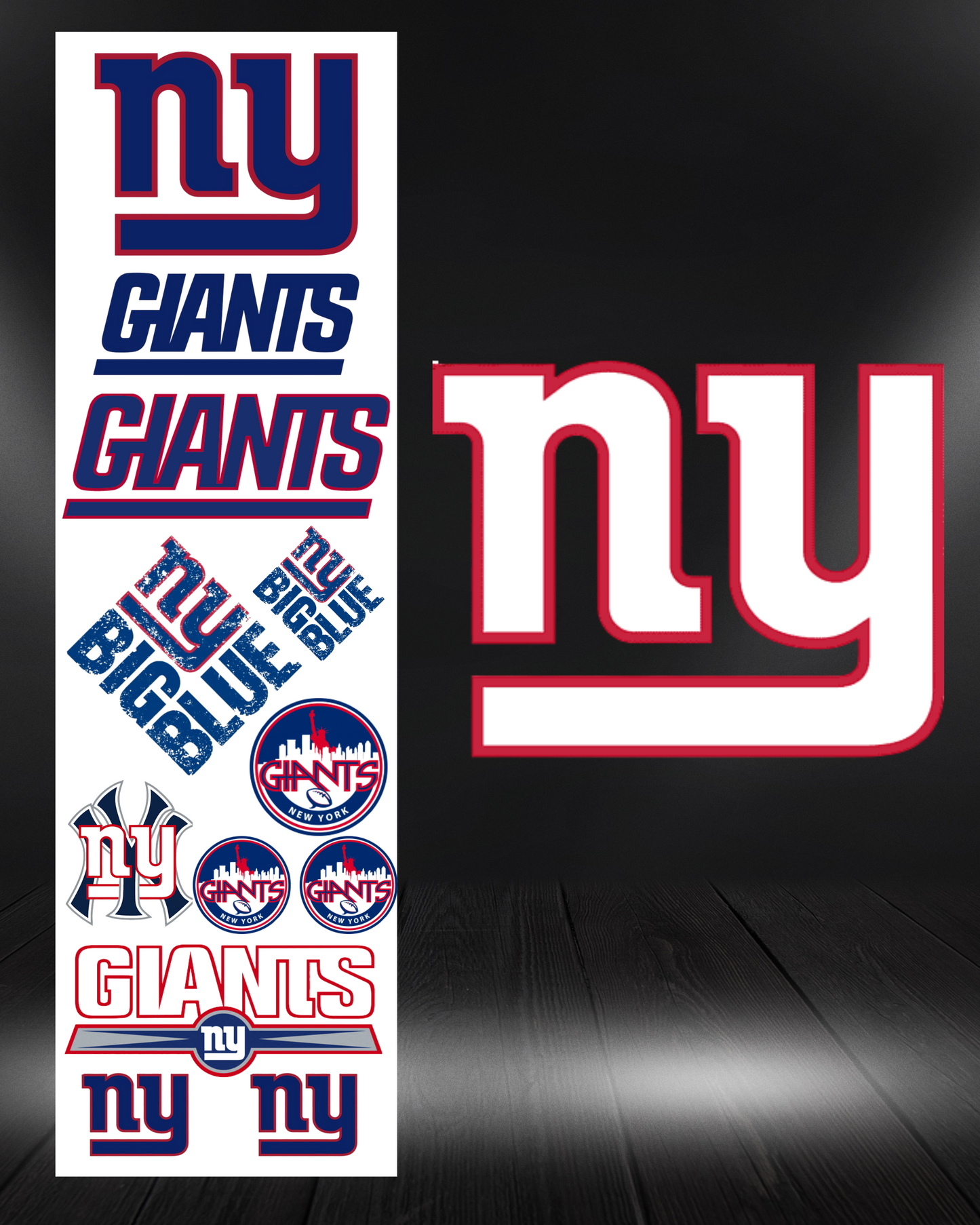 New York Giants Pre Made Gang Sheet
