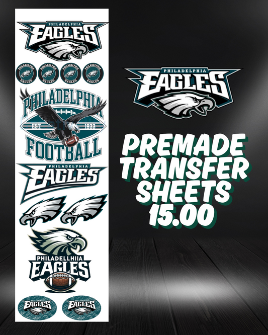 Philadelphia Eagles Pre Made Gang Sheet
