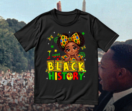 I Am Black History Kids Tee – Empowerment & Pride Edition