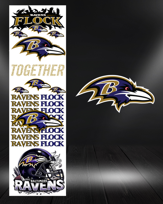 Ravens Pre Made Gang Sheet