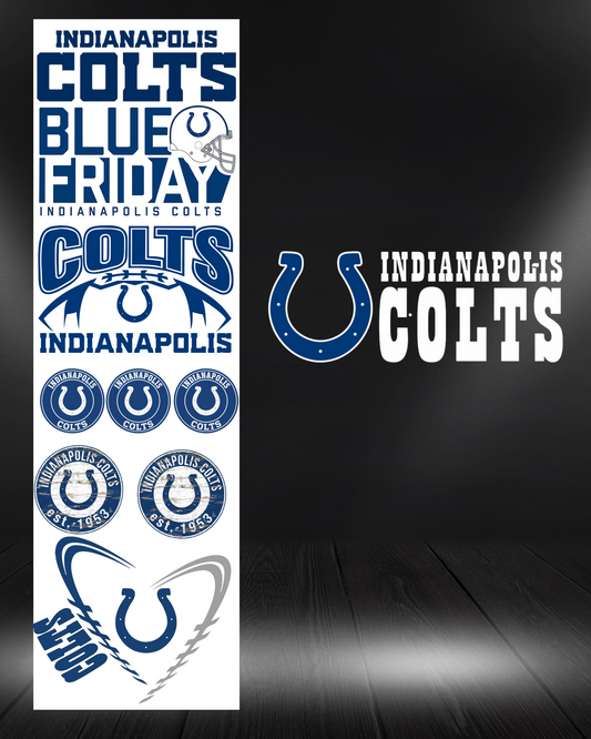 Colts Pre Made Gang Sheet