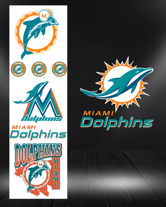 Miami Dolphins Pre Made Gang Sheet