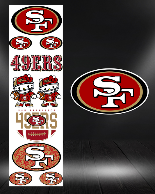 49ers Pre Made Gang Sheet