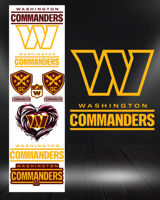 Washington Commanders  Pre Made Gang Sheet
