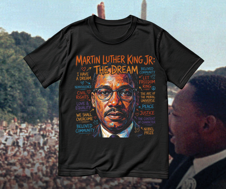The Dream Tee – MLK Words & Legacy Edition